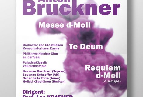 Konzertplakat Bruckner
